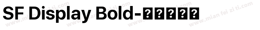 SF Display Bold字体转换